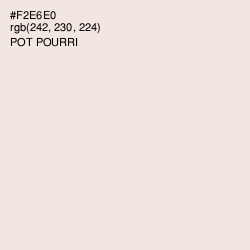 #F2E6E0 - Pot Pourri Color Image